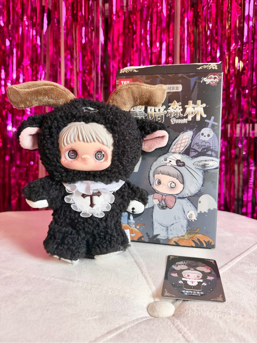 Maymei Dark Forest Series Plush Halloween Blind Box-Axel Black